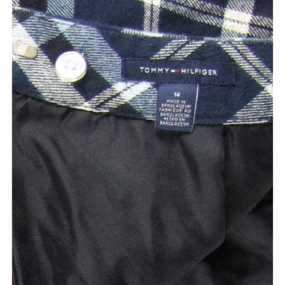 SALE! Plaid Black Blue Midi Knee Skirt - Picture 3 of 4